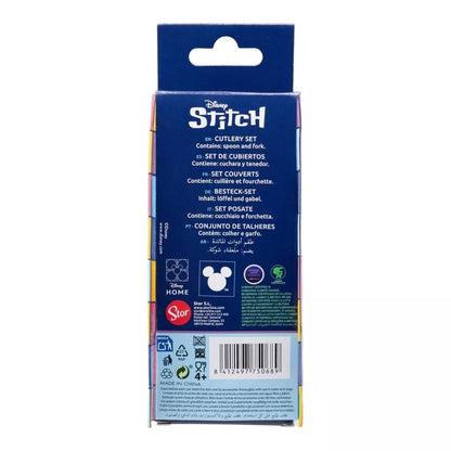Disney Stitch – metalinis stalo įrankių rinkinys iš Stitch & Angel kolekcijos (šaukštas ir šakutė)