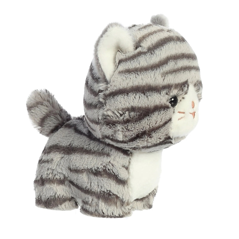 Teddy Pets - Minkštas žaislas / Guodžiantis žaislas, pilkos tabby katės, 17 cm