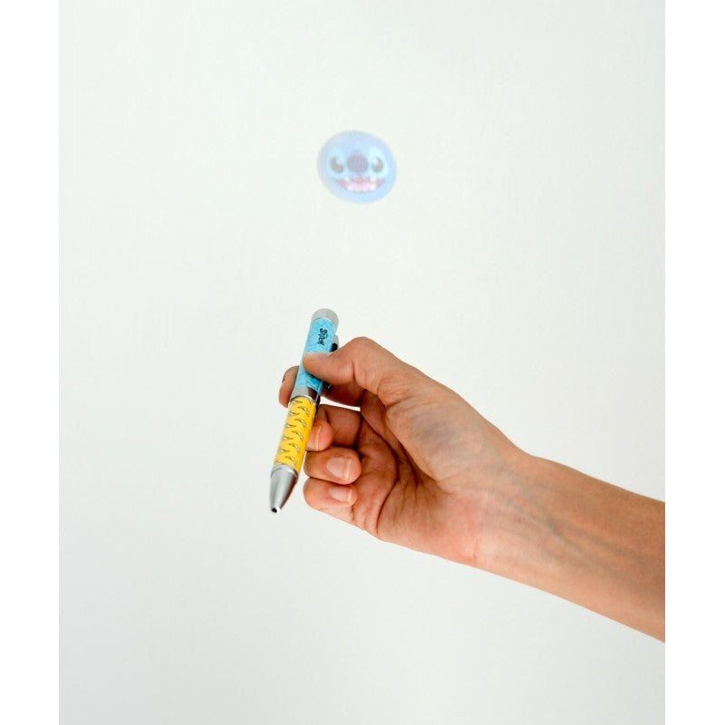 Disney Stitch – Plaušinė užrašinė A5 + Rašiklis su žibintuvėliu iš Tropinės kolekcijos