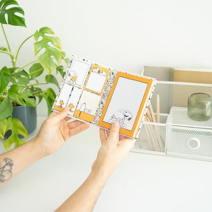 Snoopy - A6 lipnių lapelių sąsiuvinis iš kolekcijos "Lazy Days"