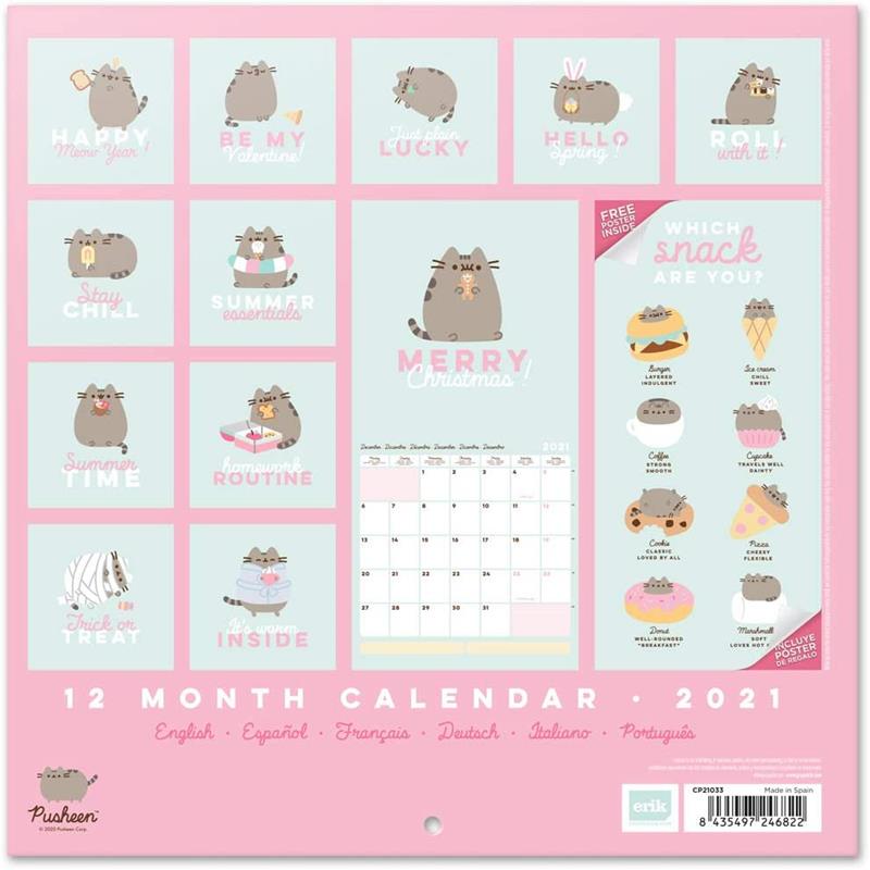 Pusheen - kasdienis planavimo kalendorius iš „Foodie“ kolekcijos