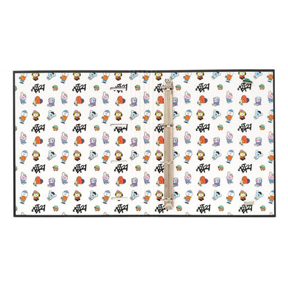 BT21 - A4 formatinis segtuvas iš "Street Mood" kolekcijos (4 žiedai, elastinė juosta)