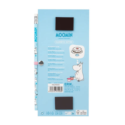 Muminai - Magnetinis užrašų / prekių sąrašas šaldytuvui + pieštukas (10 x 21 cm)