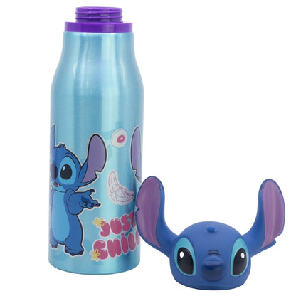 Disney "Stitch" – Aliumininis buteliukas su 3D dangteliu, 690 ml