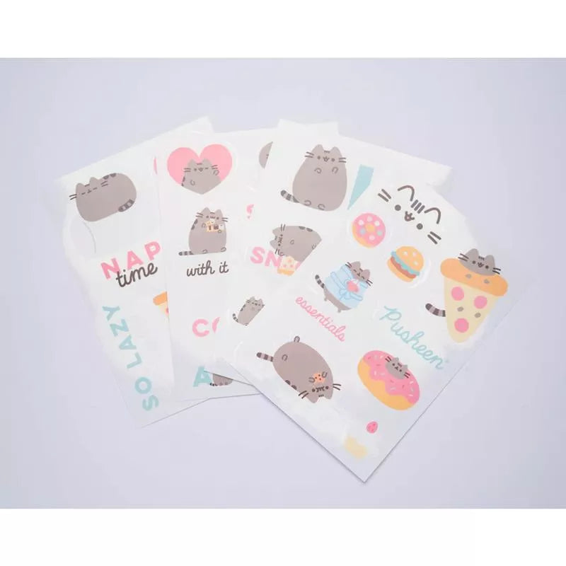 Pusheen - 16 lipdukų rinkinys nešiojamam kompiuteriui / išmaniajam telefonui iš „Foodie“ kolekcijos
