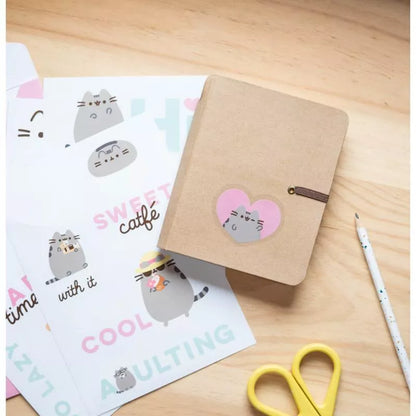 Pusheen - 16 lipdukų rinkinys nešiojamam kompiuteriui / išmaniajam telefonui iš „Foodie“ kolekcijos