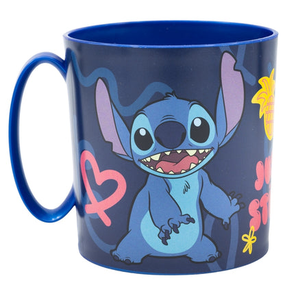 Disney Stitch - mikrobangų krosnelei skirtas puodelis iš „Palms“ kolekcijos, 390 ml