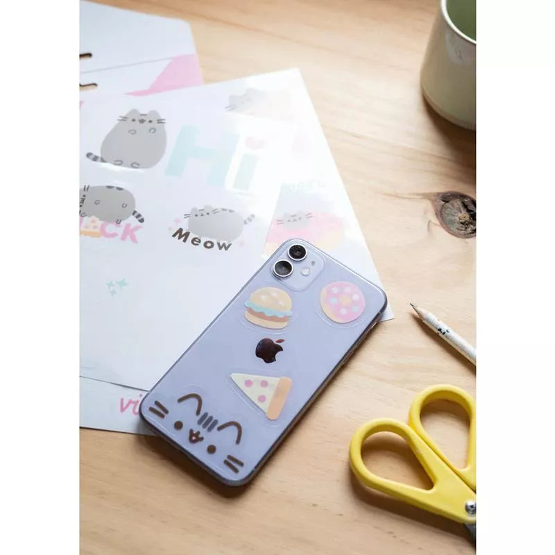 Pusheen - 16 lipdukų rinkinys nešiojamam kompiuteriui / išmaniajam telefonui iš „Foodie“ kolekcijos